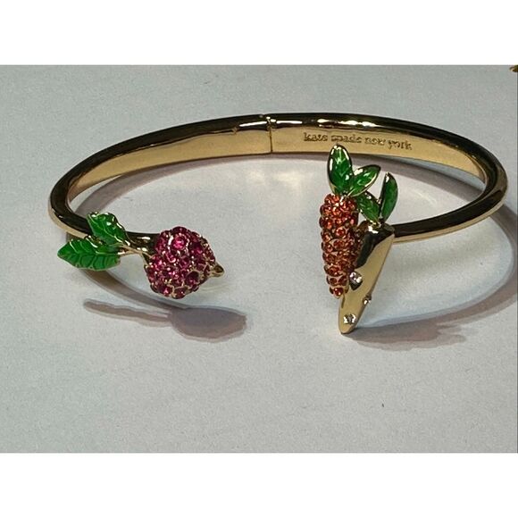 Kate Spade NEW Harvest Time Hinge Cuff bracelet vegetable - Picture 6 of 14